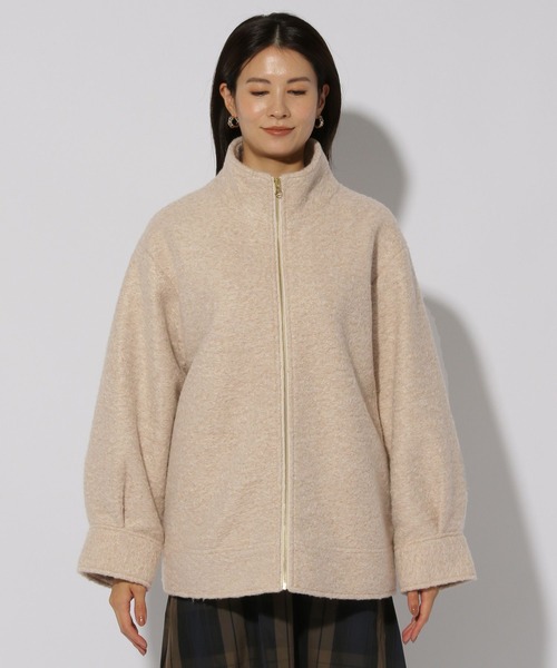 Elura（エルーラ）の「カーリーシャギーZIPブルゾン/234746（その他アウター・レディース・ライトベージュ/ブラウン系その他・MEDIUM/LARGE）」の15枚目の写真