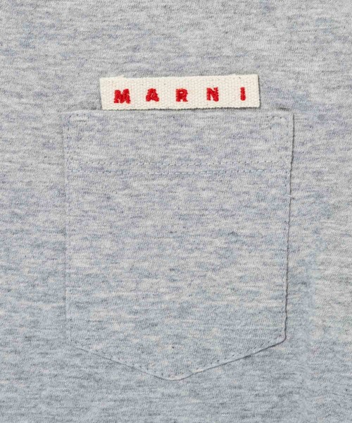 MARNI（マルニ）の「MARNI(マルニ)Kids & Junior ワンポイントブランドロゴ半袖Tシャツカットソー（Tシャツ/カットソー・キッズ・ホワイト/ブラック/グレー・6Y/8Y/10Y/12Y/14Y/4Y）」の11枚目の写真