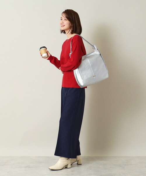 ITS'DEMO（イッツデモ）の「◆【A4対応】2WAYリュック（バックパック/リュック・レディース・シルバー/ブラック/ナチュラル/ボルドー・00）」の6枚目の写真