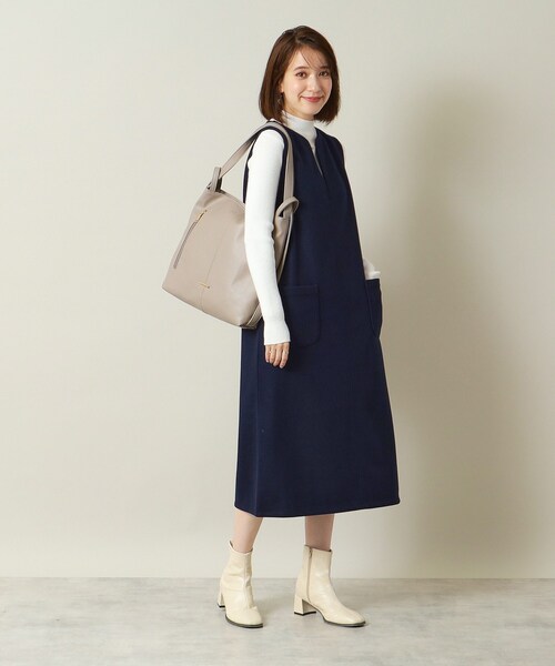 ITS'DEMO（イッツデモ）の「◆【A4対応】2WAYリュック（バックパック/リュック・レディース・シルバー/ブラック/ナチュラル/ボルドー・00）」の9枚目の写真