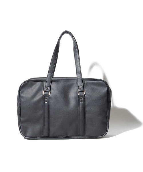 CONVERSE(コンバース)の「【CONVERSE】SCHOOL FAKE LEATHER BAG/スクールバッグ/スクバ/カバン/肩掛け/斜め掛け/コンバース(ショルダーバッグ・レディース・ブラウン/ブラック・FREE)」の9枚目の写真