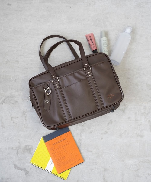 CONVERSE(コンバース)の「【CONVERSE】SCHOOL FAKE LEATHER BAG/スクールバッグ/スクバ/カバン/肩掛け/斜め掛け/コンバース(ショルダーバッグ・レディース・ブラウン/ブラック・FREE)」の6枚目の写真