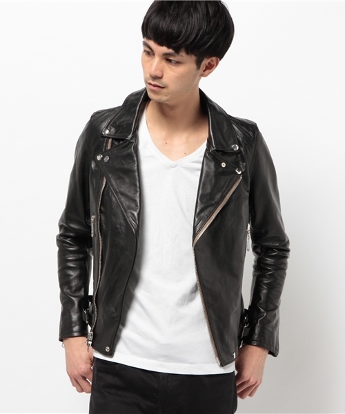 牛革 ライダースジャケット AMERICAN RAG CIE AMERICAN RAG CIE（アメリカンラグシー） シングルライダース