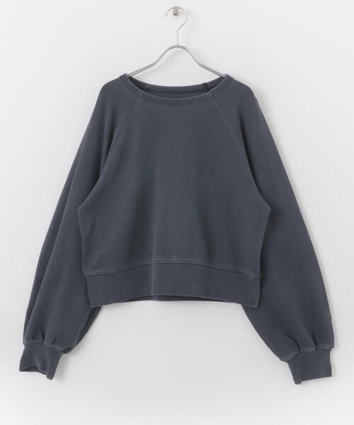 SENSE OF PLACE by URBAN RESEARCH(センスオブプレイスバイアーバンリサーチ)の「ピグメントクロップドスウェット(スウェット・レディース・ピンク/ネイビー/チャコールグレー/アイボリー・ONE)」の7枚目の写真