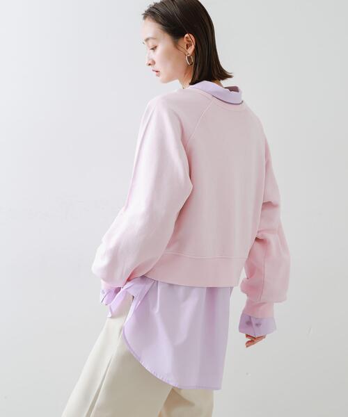 SENSE OF PLACE by URBAN RESEARCH(センスオブプレイスバイアーバンリサーチ)の「ピグメントクロップドスウェット(スウェット・レディース・ピンク/ネイビー/チャコールグレー/アイボリー・ONE)」の17枚目の写真