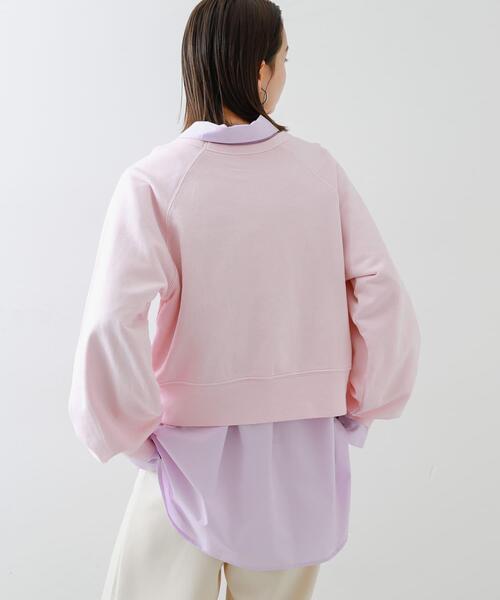 SENSE OF PLACE by URBAN RESEARCH(センスオブプレイスバイアーバンリサーチ)の「ピグメントクロップドスウェット(スウェット・レディース・ピンク/ネイビー/チャコールグレー/アイボリー・ONE)」の18枚目の写真