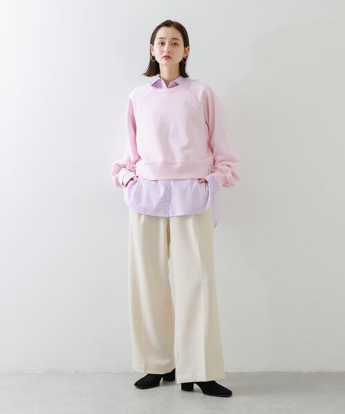 SENSE OF PLACE by URBAN RESEARCH(センスオブプレイスバイアーバンリサーチ)の「ピグメントクロップドスウェット(スウェット・レディース・ピンク/ネイビー/チャコールグレー/アイボリー・ONE)」の19枚目の写真