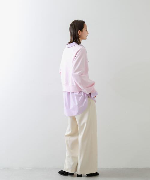 SENSE OF PLACE by URBAN RESEARCH(センスオブプレイスバイアーバンリサーチ)の「ピグメントクロップドスウェット(スウェット・レディース・ピンク/ネイビー/チャコールグレー/アイボリー・ONE)」の21枚目の写真