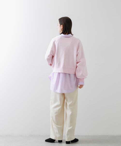 SENSE OF PLACE by URBAN RESEARCH(センスオブプレイスバイアーバンリサーチ)の「ピグメントクロップドスウェット(スウェット・レディース・ピンク/ネイビー/チャコールグレー/アイボリー・ONE)」の22枚目の写真