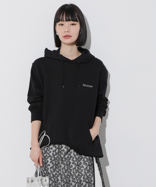Apo(s)ture(アポスチャー)の「Apo(s)tureロゴスウェットパーカー(パーカー・メンズ・ブラック/ホワイト/グレー・XL/L/M/S)」の18枚目の写真