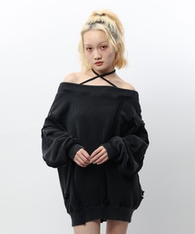 SPIRALGIRL | チョーカーピグメントオーバーチュニック(スウェット)