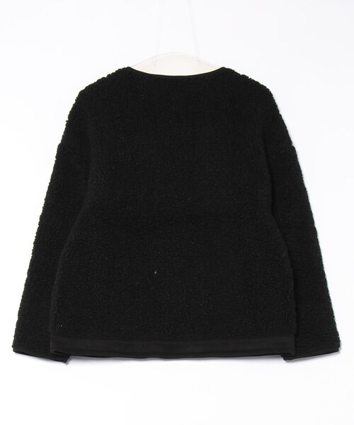 BANICO(バニコ)の「【Banico】ボアノーカラージャケット (SS)(ノーカラージャケット・レディース・ブラック/チョコ・MEDIUM/LARGE)」の3枚目の写真