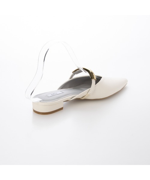 EVOL（イーボル）の「【柔らかい・クッション入り】ゴールドモチーフフラットミュール IY5706（パンプス・レディース・シルバー/アイボリー/ブラック/パイソン・LL/L/M/S）」の18枚目の写真