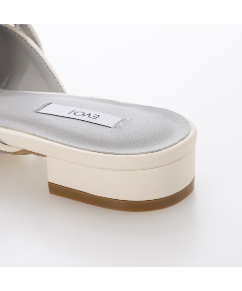 EVOL（イーボル）の「【柔らかい・クッション入り】ゴールドモチーフフラットミュール IY5706（パンプス・レディース・シルバー/アイボリー/ブラック/パイソン・LL/L/M/S）」の20枚目の写真