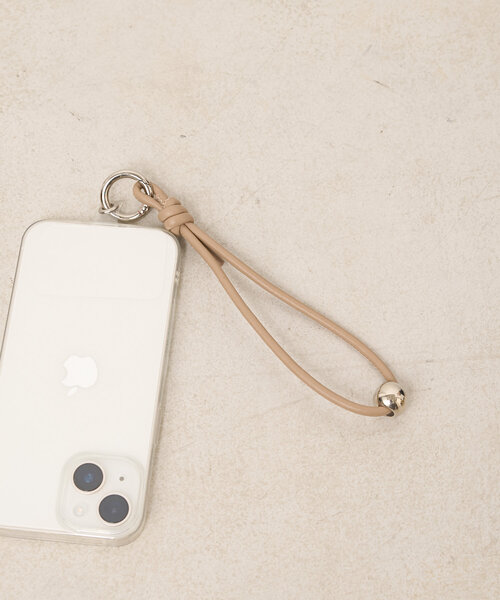Beau're（ヴュレ）の「BEAURE カウレザー バンブーデザイン 金具モバイルストラップショルダー（スマホグッズ・レディース・サンドベージュ/ブルー系その他/シルバー/ブラック・0）」の13枚目の写真