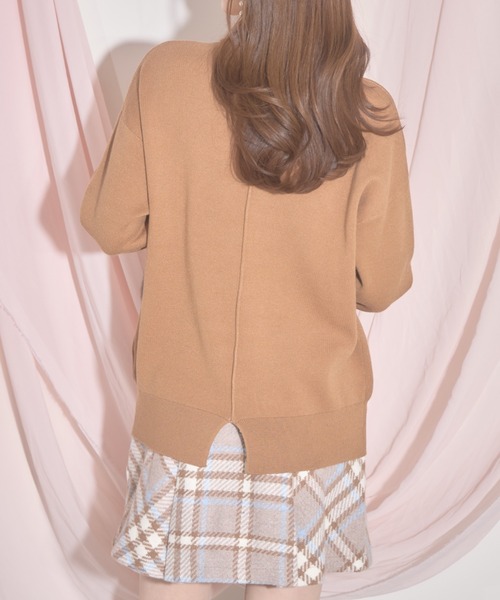 【ZOZO限定】パール×ビジューAMOREロゴニット（ニット/セーター）｜tocco closet（トッコ クローゼット）