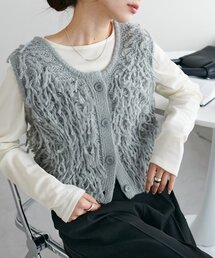 【WEB限定】前後2WAYフリンジベスト