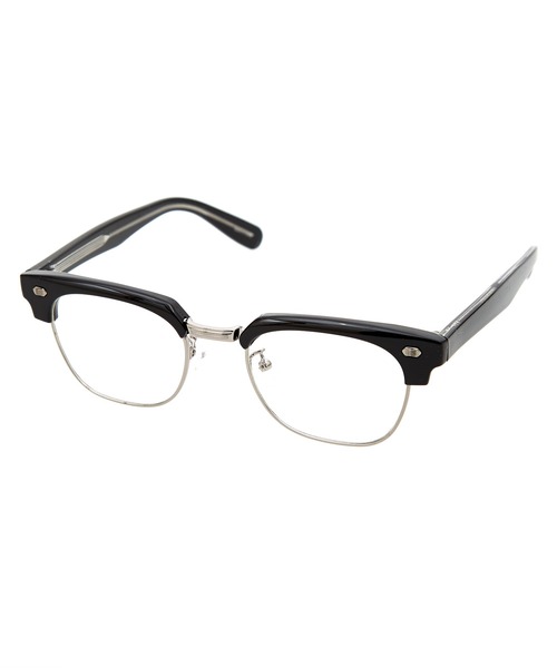 an meets zakka レトロブローメガネ / 伊達眼鏡 クリアレンズ メンズ