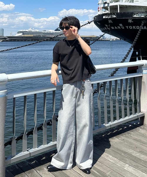 12oz semi flare denim pants - 12オンスセミフレアデニムパンツ