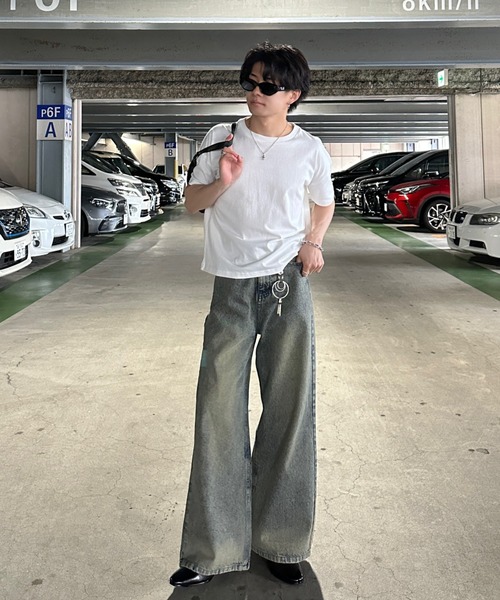 ADAMASTE（アダマスト）の「12oz semi flare denim pants - 12オンスセミフレアデニムパンツ（デニムパンツ・メンズ・ブルー/ライトグレー・MEDIUM/LARGE）」の15枚目の写真