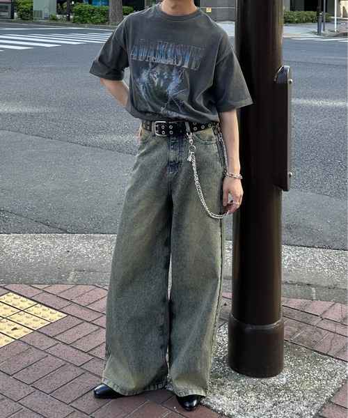 ADAMASTE（アダマスト）の「12oz semi flare denim pants - 12オンスセミフレアデニムパンツ（デニムパンツ・メンズ・ブルー/ライトグレー・MEDIUM/LARGE）」の14枚目の写真