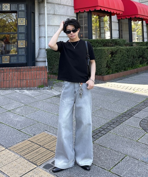 ADAMASTE（アダマスト）の「12oz semi flare denim pants - 12オンス