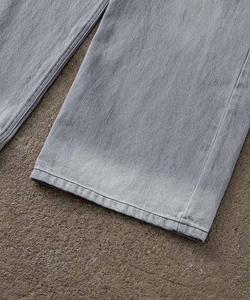 パンツ Semi flare denim GREY 1 ADAMASTE ジーンズ 12oz semi flare denim pants - 12オンス