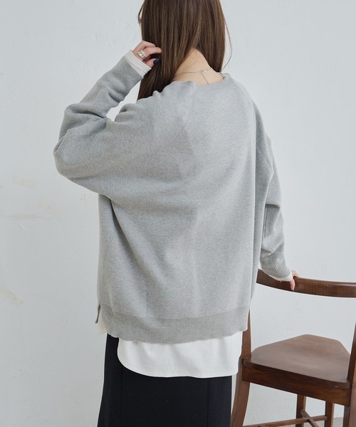 PUAL CE CIN（ピュアルセシン）の「ジャガードロゴニットプルオーバー（ニット/セーター・レディース・グレー/ライトベージュ/アイボリー・FREE）」の4枚目の写真