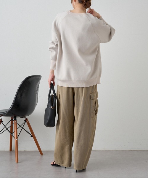 PUAL CE CIN（ピュアルセシン）の「ジャガードロゴニットプルオーバー（ニット/セーター・レディース・グレー/ライトベージュ/アイボリー・FREE）」の22枚目の写真