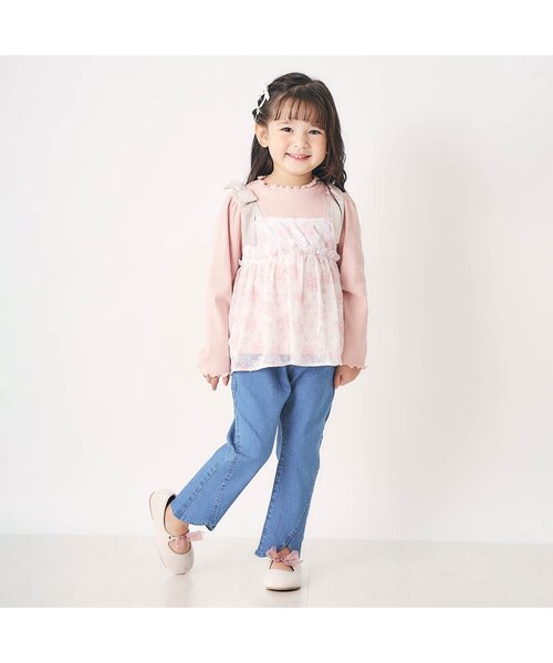 apres les cours（アプレレクール）の「【ジュニア対応】チューリップきゅんパンツ（その他パンツ・キッズ・ブラック/ピンク/ライム/ブルー・110/100/90/130/80/120/140）」の7枚目の写真