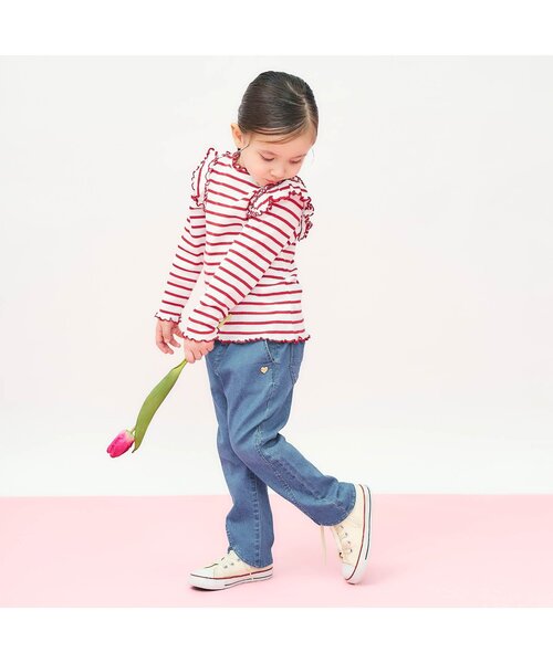 apres les cours（アプレレクール）の「【ジュニア対応】チューリップきゅんパンツ（その他パンツ・キッズ・ブラック/ピンク/ライム/ブルー・110/100/90/130/80/120/140）」の10枚目の写真