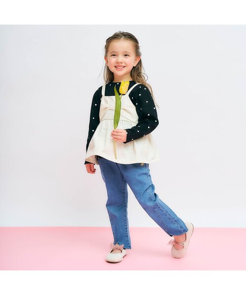 apres les cours（アプレレクール）の「【ジュニア対応】チューリップきゅんパンツ（その他パンツ・キッズ・ブラック/ピンク/ライム/ブルー・110/100/90/130/80/120/140）」の11枚目の写真