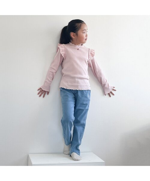 apres les cours（アプレレクール）の「【ジュニア対応】チューリップきゅんパンツ（その他パンツ・キッズ・ブラック/ピンク/ライム/ブルー・110/100/90/130/80/120/140）」の12枚目の写真