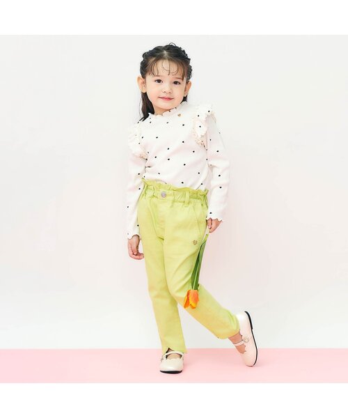 apres les cours（アプレレクール）の「【ジュニア対応】チューリップきゅんパンツ（その他パンツ・キッズ・ブラック/ピンク/ライム/ブルー・110/100/90/130/80/120/140）」の18枚目の写真