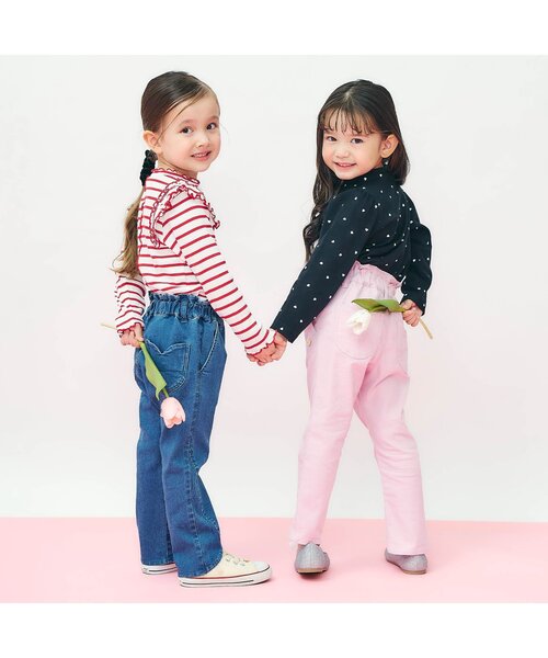 apres les cours（アプレレクール）の「【ジュニア対応】チューリップきゅんパンツ（その他パンツ・キッズ・ブラック/ピンク/ライム/ブルー・110/100/90/130/80/120/140）」の21枚目の写真