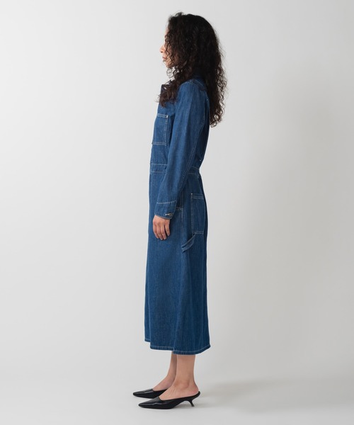 Levi's(リーバイス)の「Levi's/リーバイス BLUETAB(TM) BOILER ドレス(シャツワンピース・レディース・インディゴブルー・XS/S/M)」の2枚目の写真