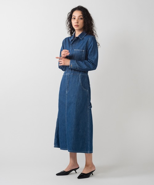 Levi's(リーバイス)の「Levi's/リーバイス BLUETAB(TM) BOILER ドレス(シャツワンピース・レディース・インディゴブルー・XS/S/M)」の4枚目の写真