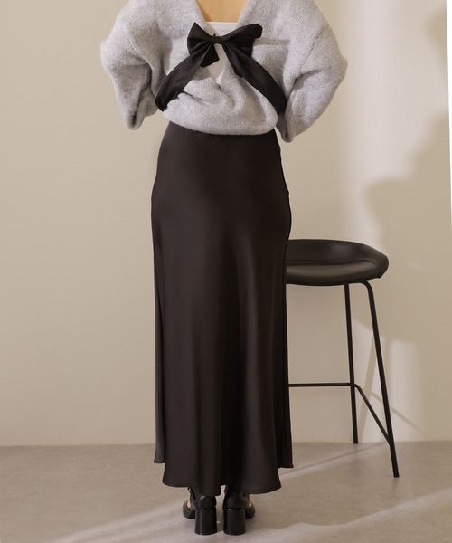 スカート satin flare skirt HELIOPOLE スカート SATIN MAXI FLARE SKIRT : ZOZOTOWN Yahoo