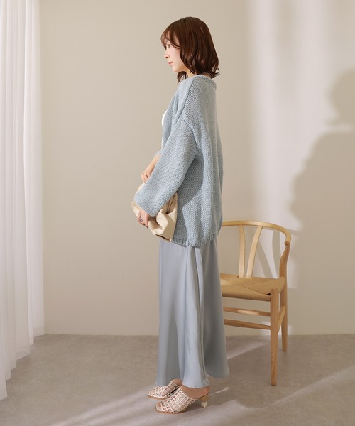 LAULEN（ローレン）の「Satin long flare skirt /サテン ロング フレア スカート（スカート・レディース・ピンク/アイボリー/ミント/ブラック/ベージュ・M/L）」の15枚目の写真