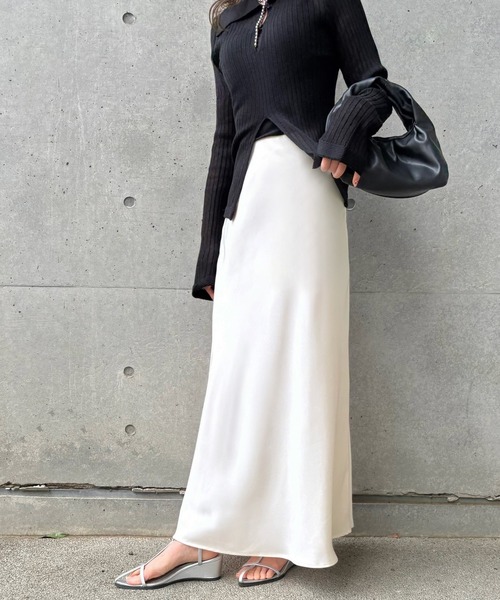MILITARY SATIN FLARE SKIRT（スカート）｜Ameri（アメリ）の