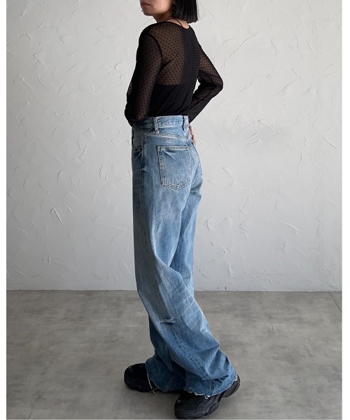 leimn(レイムン)の「【ANDSEARCH】長袖カットソー(Tシャツ/カットソー・レディース・ブラック・M)」の3枚目の写真