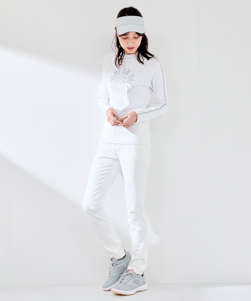 JUN&ROPE'（ジュンアンドロペ）の「【UVカット】【速乾】【接触冷感】【防透け】エコベアスムース長袖プルオーバー（Tシャツ/カットソー・レディース・ネイビー/グレー/ピンク/グリーン・L/M/S）」の7枚目の写真