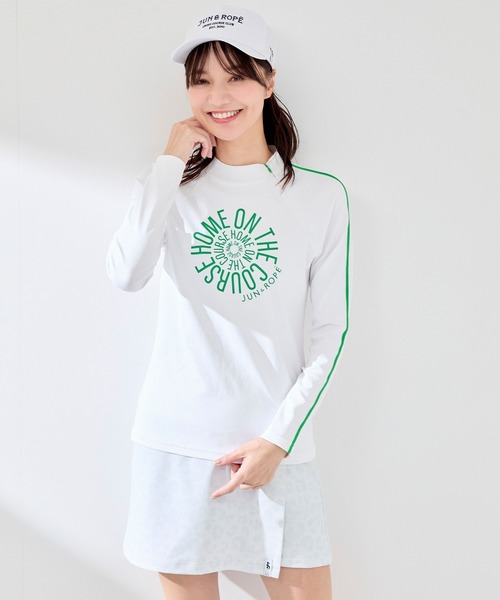 JUN&ROPE'（ジュンアンドロペ）の「【UVカット】【速乾】【接触冷感】【防透け】エコベアスムース長袖プルオーバー（Tシャツ/カットソー・レディース・ネイビー/グレー/ピンク/グリーン・L/M/S）」の19枚目の写真