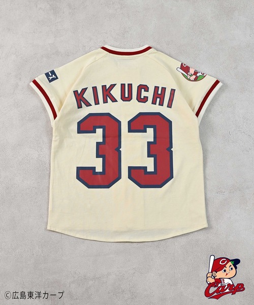 MARKEY'S（マーキーズ）の「【広島東洋カープ】別注ベースボールシャツ(kids/S～L)（シャツ/ブラウス・キッズ・ホワイト系2/ホワイト系1/ホワイト系6/ホワイト系5/ホワイト系4/ホワイト系3・L/M/S）」の10枚目の写真