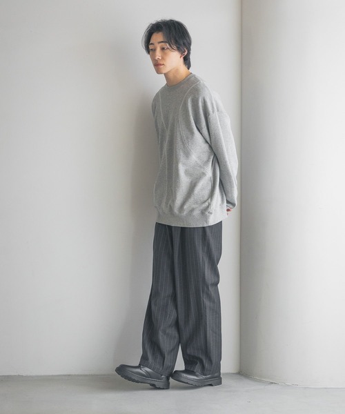 LOWRYS FARM(ローリーズファーム)の「キリカエドッキングウラケ 319465(スウェット・メンズ・グレー/ブルー/アイボリー・MEDIUM/LARGE)」の16枚目の写真