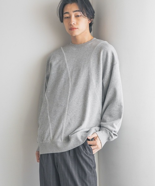 LOWRYS FARM(ローリーズファーム)の「キリカエドッキングウラケ 319465(スウェット・メンズ・グレー/ブルー/アイボリー・MEDIUM/LARGE)」の18枚目の写真