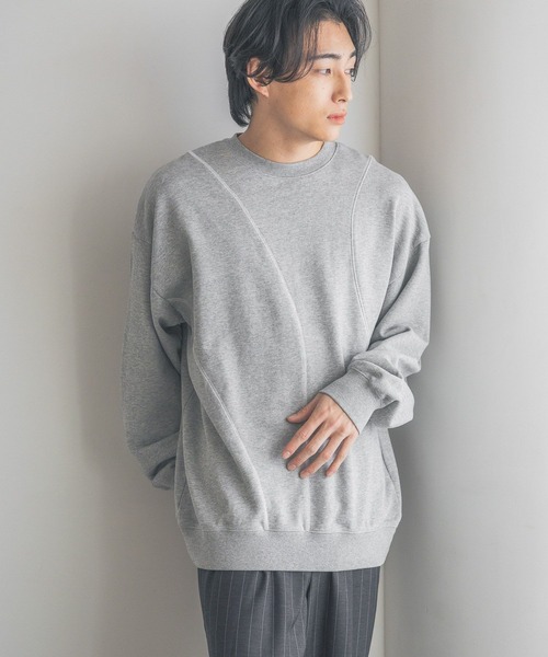 LOWRYS FARM(ローリーズファーム)の「キリカエドッキングウラケ 319465(スウェット・メンズ・グレー/ブルー/アイボリー・MEDIUM/LARGE)」の20枚目の写真