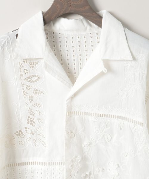 ブラウス シャツ 「eL」Patchwork Embroidery Shirt/251152 レディース eL】Patchwork Embroidery Shirt/251152（シャツ/ブラウス）｜eL