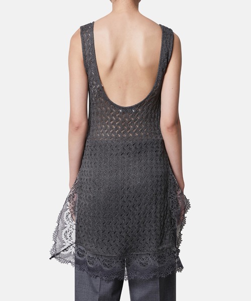セール】レースニットタンクトップ / Lace Knit Tanktops