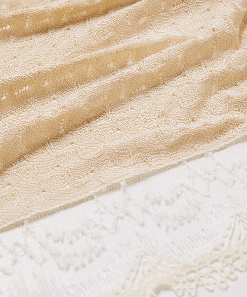 iRENE(アイレネ)の「レースニットタンクトップ / Lace Knit Tanktops(ニット/セーター・レディース・アイボリー/グレー/ネイビー・36)」の7枚目の写真